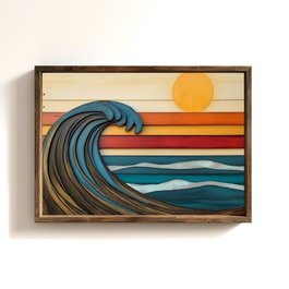 Wallity TUN120-L Pintura Decorativa Enmarcada Multicolor